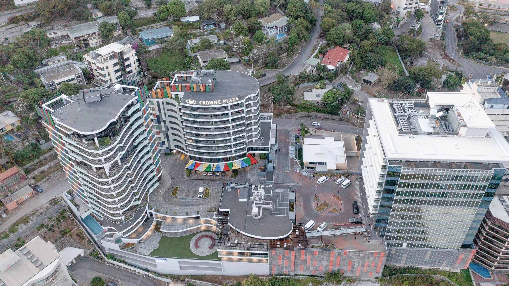 Aerial view of the entire Nambawan Super Plaza complex